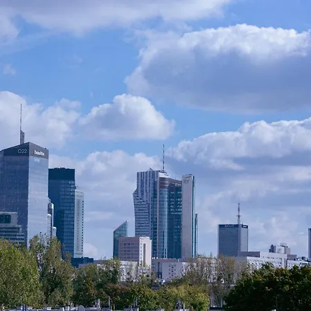 Pawia 51 - Piekny Wiok Na Centrum Warszawy - Duzy Balkon - Smart Tv 55 Cali Wifi - Good *